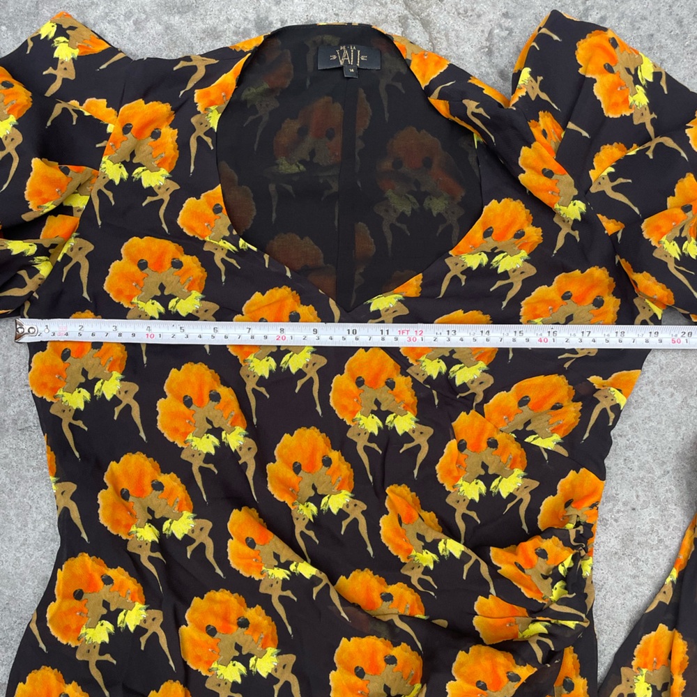 DE LA VALI
TOPS Floral Puff Sleeve Top blouse - Picture 7 of 8